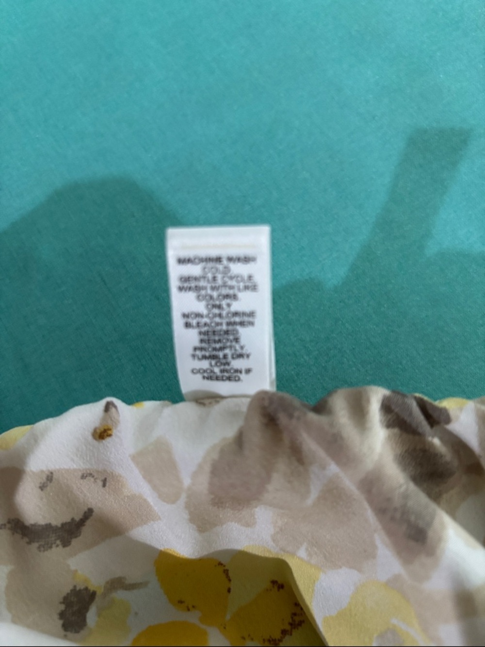 Cato Floral Maxi Skirt Yellow White Tan Lightweight Flowy Pull On Style Size XL - Picture 6 of 8
